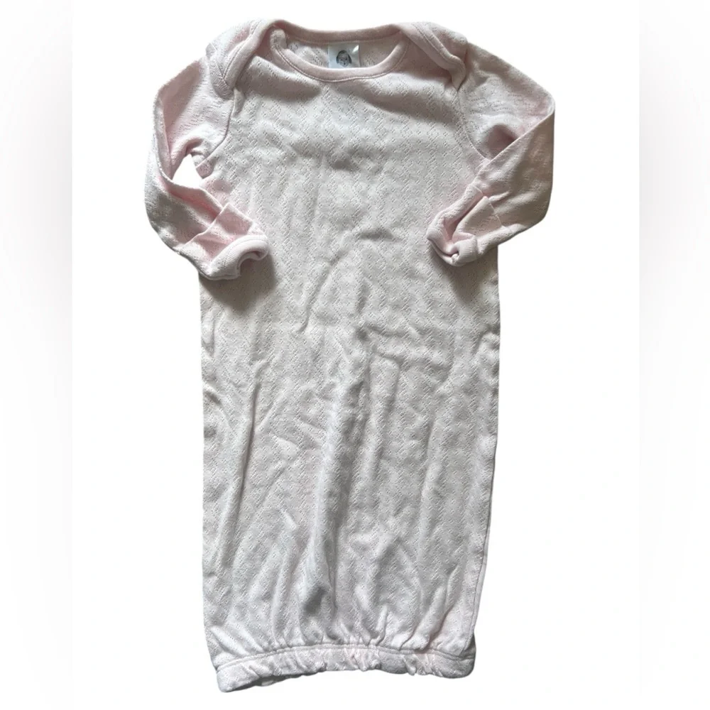 Gerber Light Pink Baby Gown | 0-6M